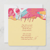 Unapologetic Personalized Feminine Photo Collage シーズンカード (裏面)