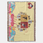 Unapologetic Personalized Feminine Photo Collage スローブランケット (正面縦)