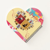 Unapologetic Personalized Feminine Photo Collage ノートブック (裏面)