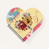 Unapologetic Personalized Feminine Photo Collage ノートブック (正面)