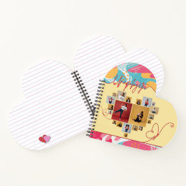 Unapologetic Personalized Feminine Photo Collage ノートブック