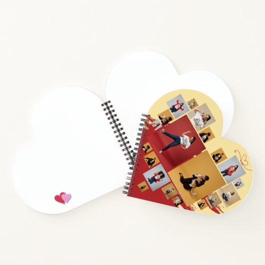 Unapologetic Personalized Feminine Photo Collage ノートブック (内部)