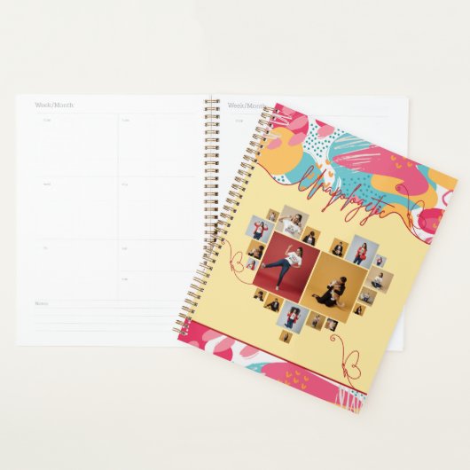 Unapologetic Personalized Feminine Photo Collage プランナー手帳 (ディスプレー)