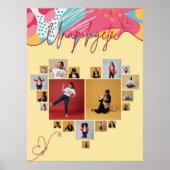 Unapologetic Personalized Feminine Photo Collage ポスター (正面)