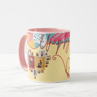 Unapologetic Personalized Feminine Photo Collage マグカップ
