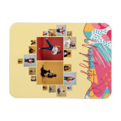 Unapologetic Personalized Feminine Photo Collage マグネット (横)