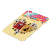 Unapologetic Personalized Feminine Photo Collage マグネット (左側)