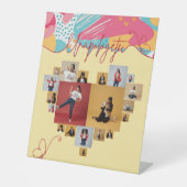 Unapologetic Personalized Feminine Photo Collage 台座サイン (正面)