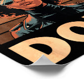 Unapologetically Afro Woman Vintage 70s  ポスター (角)