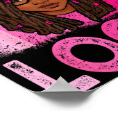 Unapologetically loc'd woman dreadlocks hair black ポスター (角)