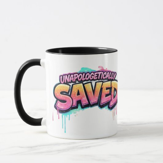 Unapologetically Saved Mug マグカップ (左)