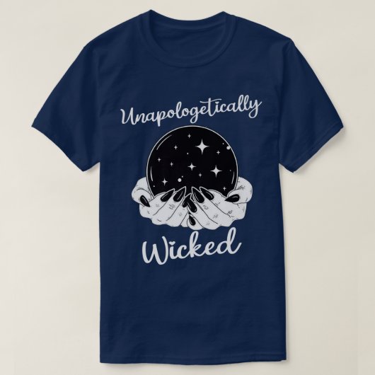 Unapologetically Wicked Bad Witch Halloween Horro Tシャツ (デザイン正面)