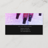 Unasグロースクリプトサロンピンクネイルアーティスト 名刺 (裏面)
