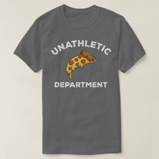 Unathletic部おもしろいの皮肉なスポーツ，ピッツ Tシャツ (デザイン正面)