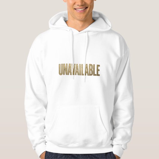 Unavailable Luxury Gold 3D Textured Metallic パーカ (正面)