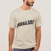 Unavailable Tech Typographyデザイン Tシャツ (正面)