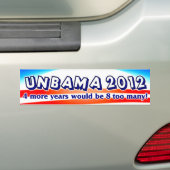 Unbama 2012年-反オバマ バンパーステッカー (車上)