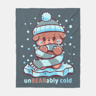 Unbearably Cold フリースブランケット