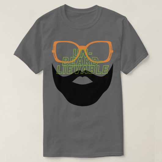 UnBEARDlievableひげ Tシャツ (デザイン正面)