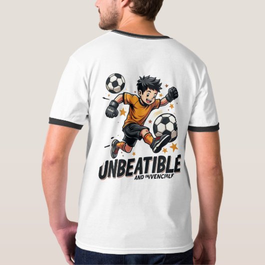 Unbeatable & Invincible – Bold Power Statement  Tシャツ (裏面フル)