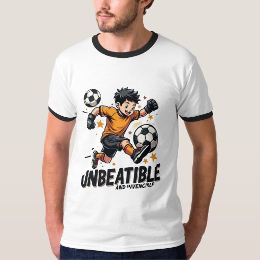 Unbeatable & Invincible – Bold Power Statement  Tシャツ (正面)
