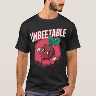 Unbeetable Funny Beet Vegan Pun Beetroot Vegetable Tシャツ