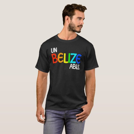 UnBelizeAbleベリーズバケーション信じられないようなベリーズ Tシャツ (正面フル)