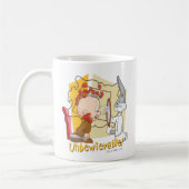 "Unbewievable"理容師バグBUNNY™ & Elmer Fdd コーヒーマグカップ (左)