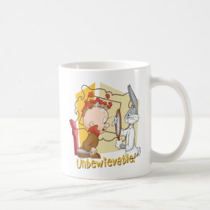 "Unbewievable"理容師バグBUNNY™ & Elmer Fdd コーヒーマグカップ