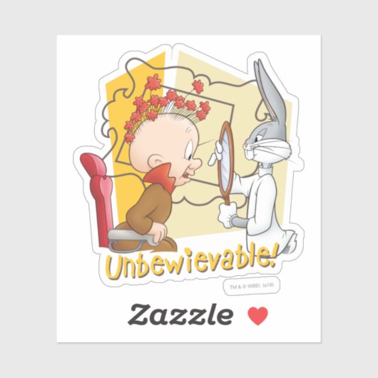 "Unbewievable"理容師バグBUNNY™ & Elmer Fdd シール (シート)