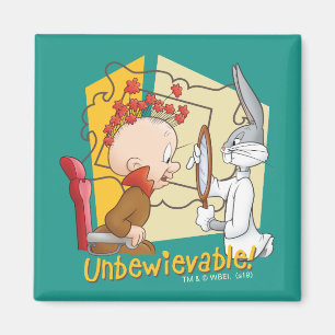 "Unbewievable"理容師バグBUNNY™ & Elmer Fdd マグネット