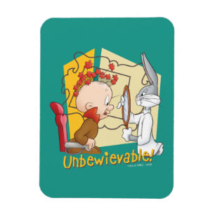 "Unbewievable"理容師バグBUNNY™ & Elmer Fdd マグネット