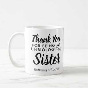 Unbiological Sister 最高の Friend Photo Thank You コーヒーマグカップ