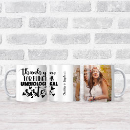 Unbiological Sister 最高の Friend Photo Thank You コーヒーマグカップ