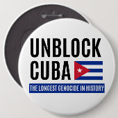 Unblock Cuba 缶バッジ (正面&裏面)