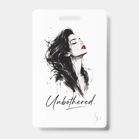 Unbothered. オリジナルカスタムバッジ バッジ (正面)