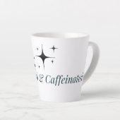 Unbothered and Caffeinated Mug カフェラテマグ (右アングル)