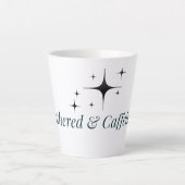 Unbothered and Caffeinated Mug カフェラテマグ (正面)