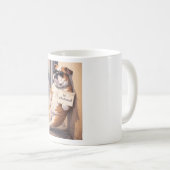 Unbothered Dog Mug | Funny Attitude Coffee Cup コーヒーマグカップ (正面右)