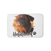 Unbothered Golden Hour Dog – Premium Minimalist バスマット (正面)