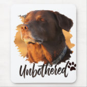 Unbothered Golden Hour Dog – Premium Minimalist  マウスパッド (正面)