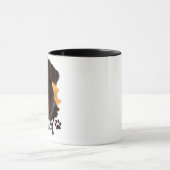 Unbothered Golden Hour Dog – Premium Minimalist  マグカップ (中央)