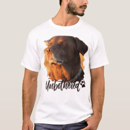 Unbothered Golden Hour Dog – Premium Minimalist Tシャツ