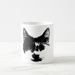 Unbothered – Ink Style Cat コーヒーマグカップ