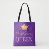 Unbothered Queen Tote Shopping Bag トートバッグ (正面)