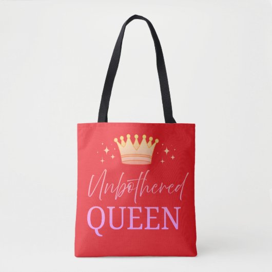 Unbothered Queen Tote Shopping Bag トートバッグ (正面)