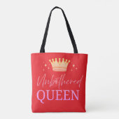 Unbothered Queen Tote Shopping Bag トートバッグ (裏面)