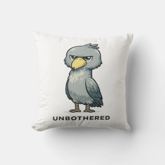 Unbothered Shoebill Bird Minimalist Funny Design クッション
