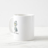 Unbothered Shoebill Bird Minimalist Funny Design コーヒーマグカップ (正面左)