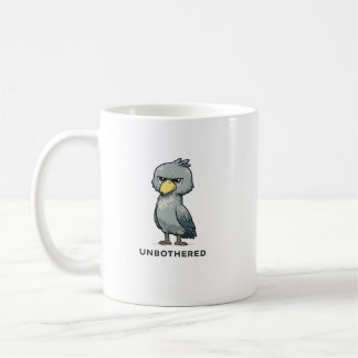 Unbothered Shoebill Bird Minimalist Funny Design コーヒーマグカップ